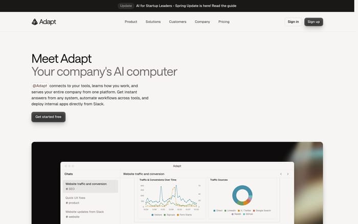 Adapt section preview