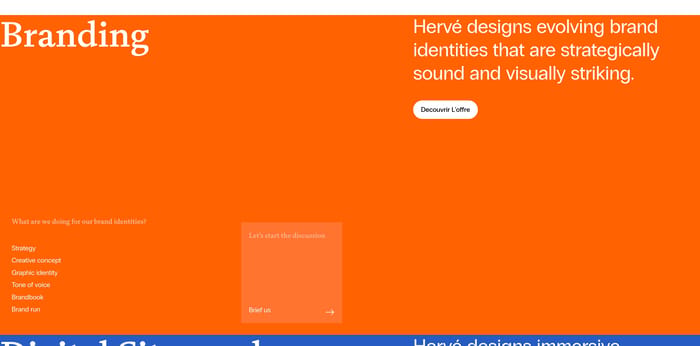Herve Studio section preview
