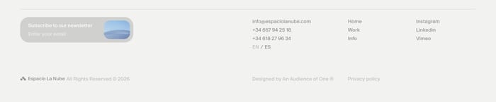 Espacio La Nube section preview