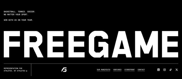 Freegame section preview