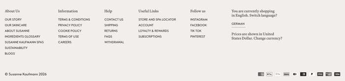 Footer preview