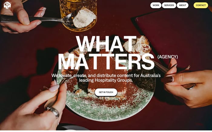 What Matters Agency section preview