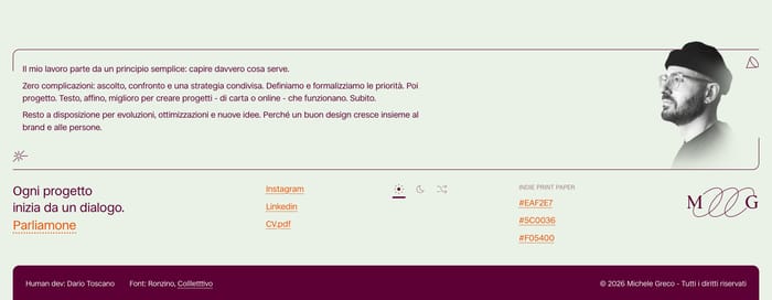 Footer preview