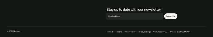 Footer preview