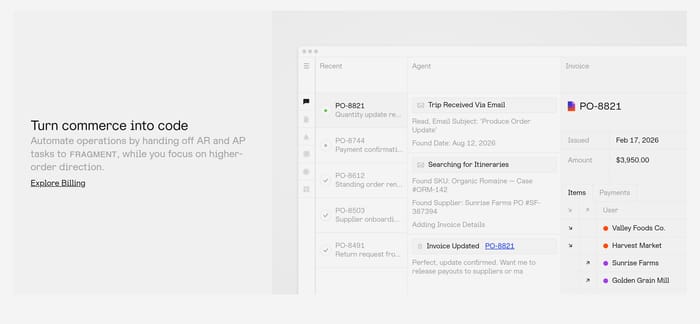 Fragment section preview