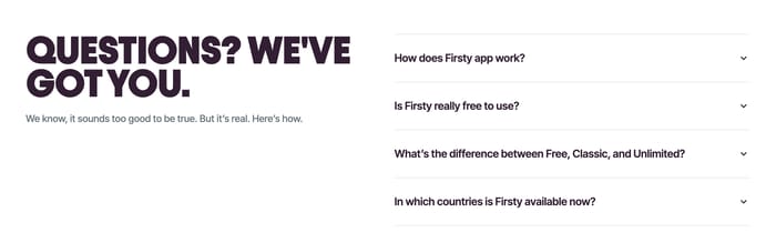 FAQ preview