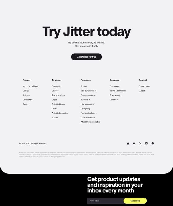 Footer preview