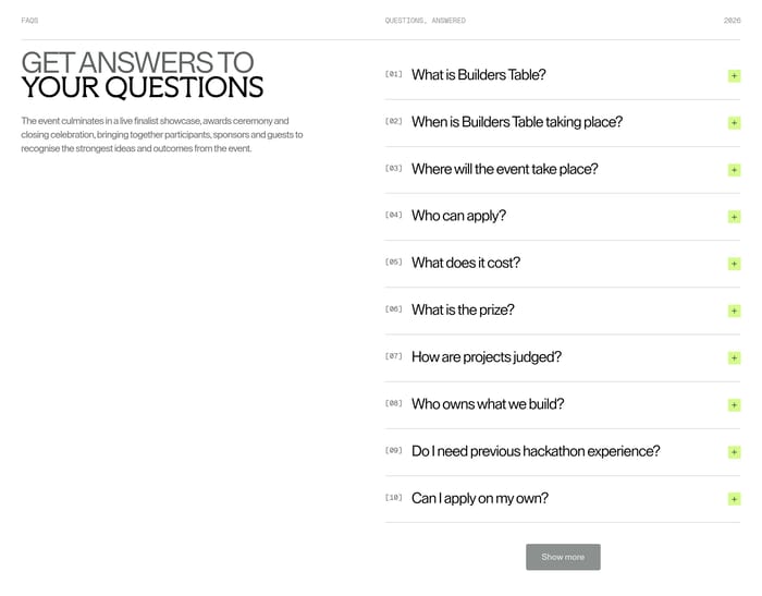 FAQ preview