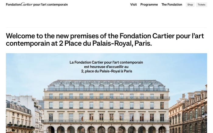 Fondation Cartier pour l’art contemporain section preview