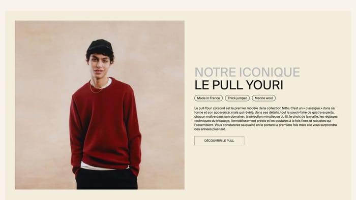 Nitto Knitwear section preview