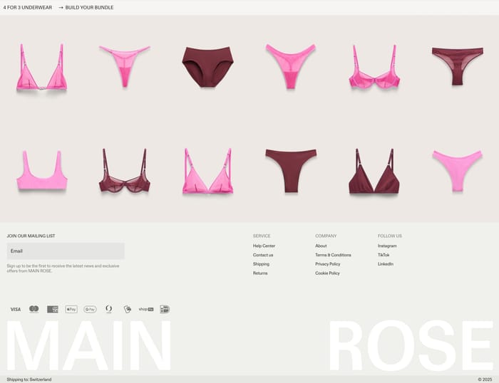 Footer preview