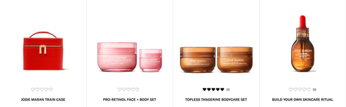 Josie Maran section preview