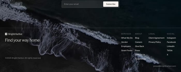 Footer preview