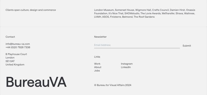 Footer preview