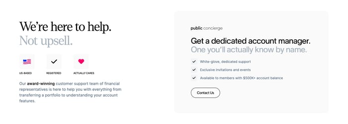 Public section preview