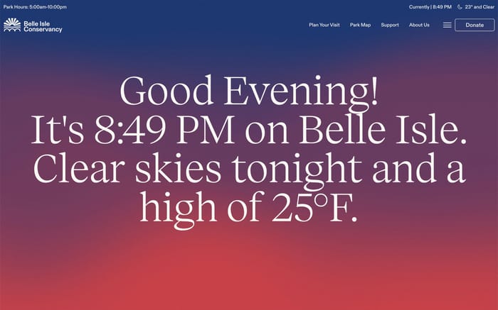 Belle Isle Conservancy section preview