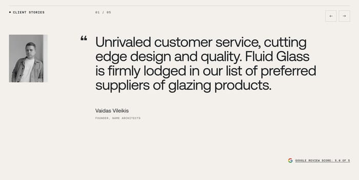 Testimonial preview