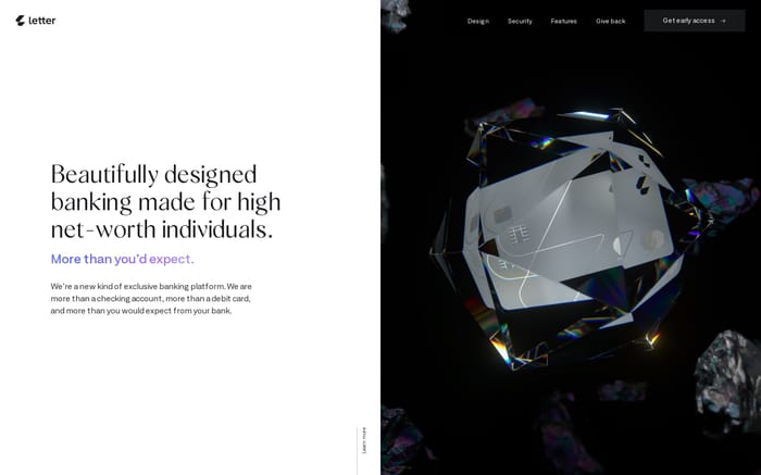 Letter website preview