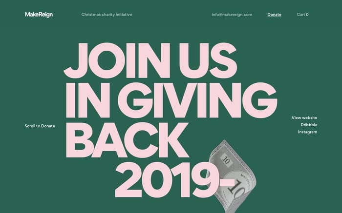 MakeDonation website preview