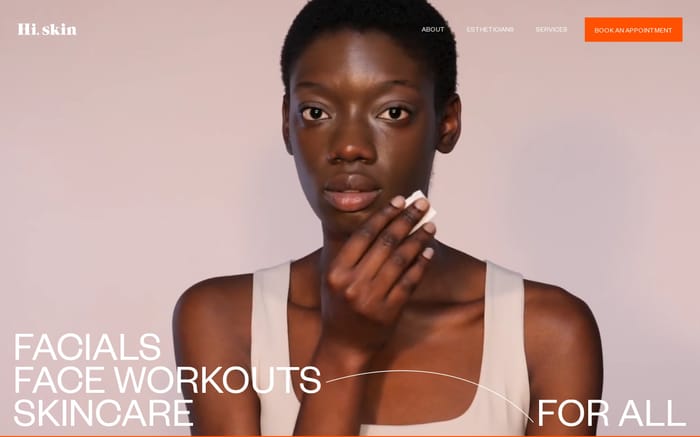 Hi, skin website preview