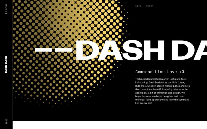 Linux Man Pages -- Dash Dash website preview