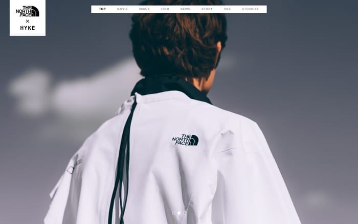 THE NORTH FACE × HYKE website preview