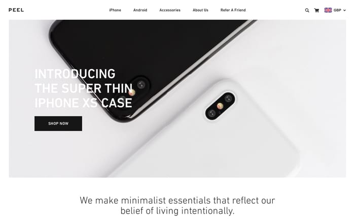 Peel website preview