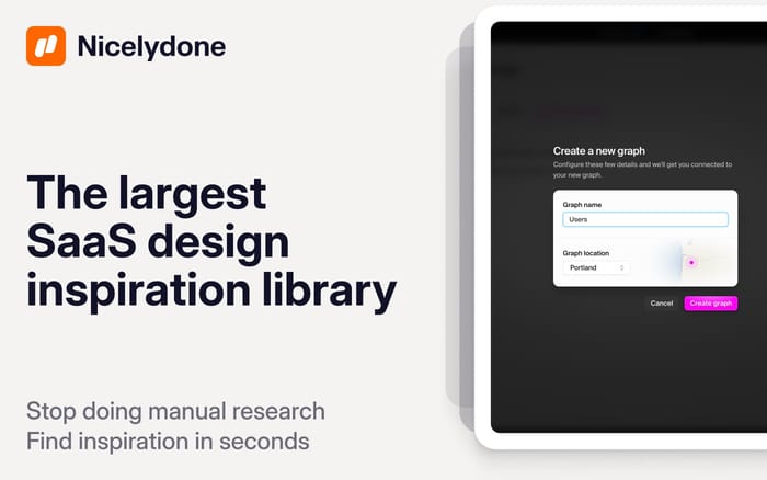 SaaS Design Inspiration sponsor preview