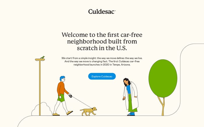 Culdesac website preview