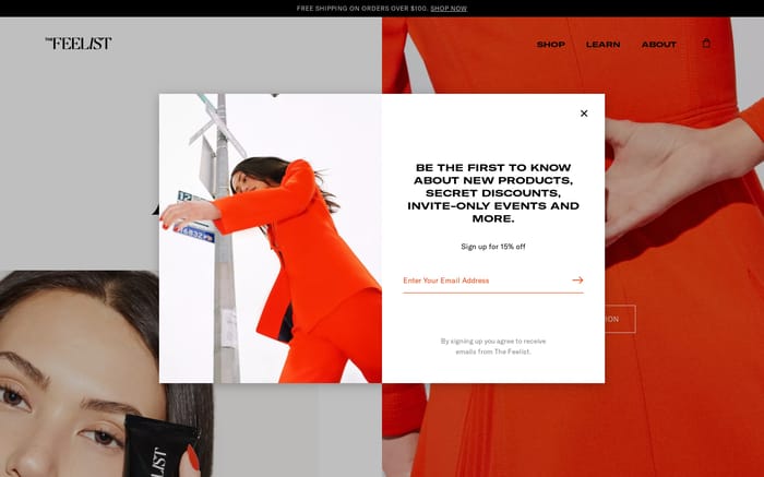 The Feelist website preview