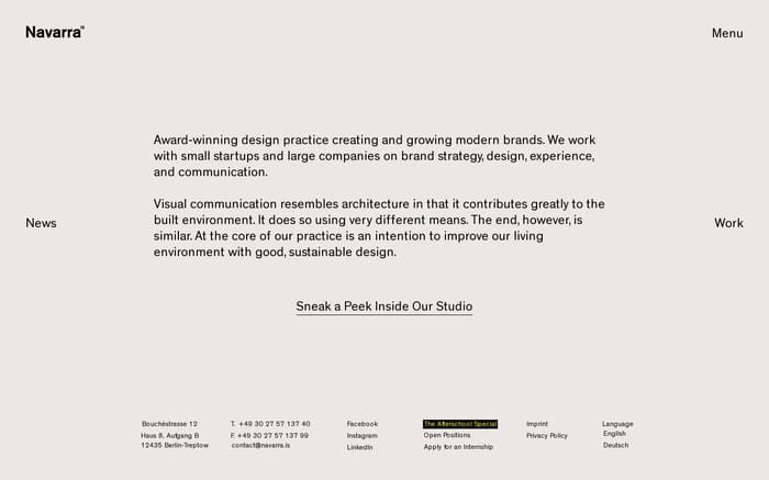 Navarra website preview