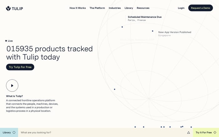 Tulip website preview