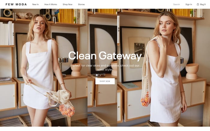 Few Moda website preview