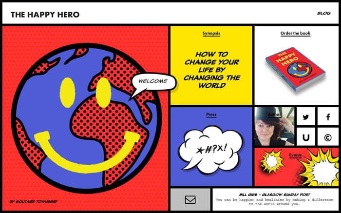 Home · The Happy Hero website preview