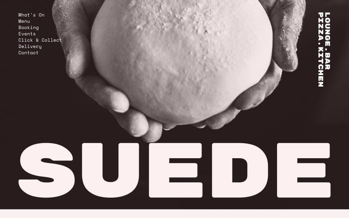 Suede Bar website preview