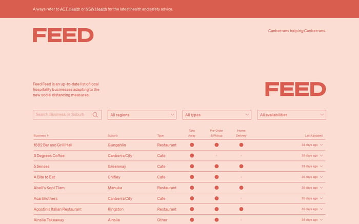 Feed Feed website preview