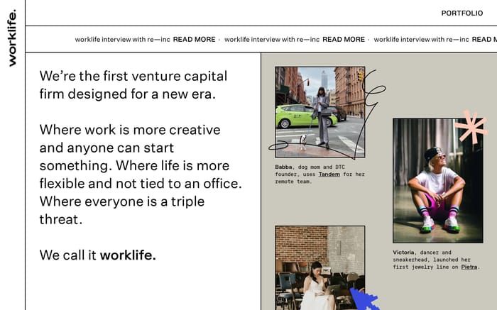 worklife. website preview