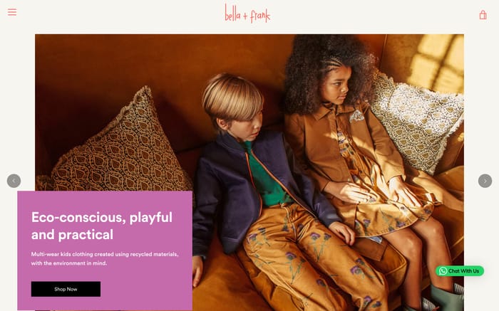Bella + Frank website preview