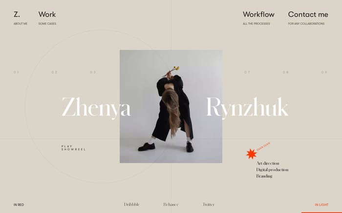 Zhenya Rynzhuk website preview
