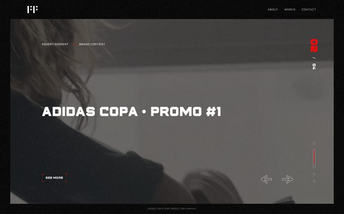 First Frame website preview
