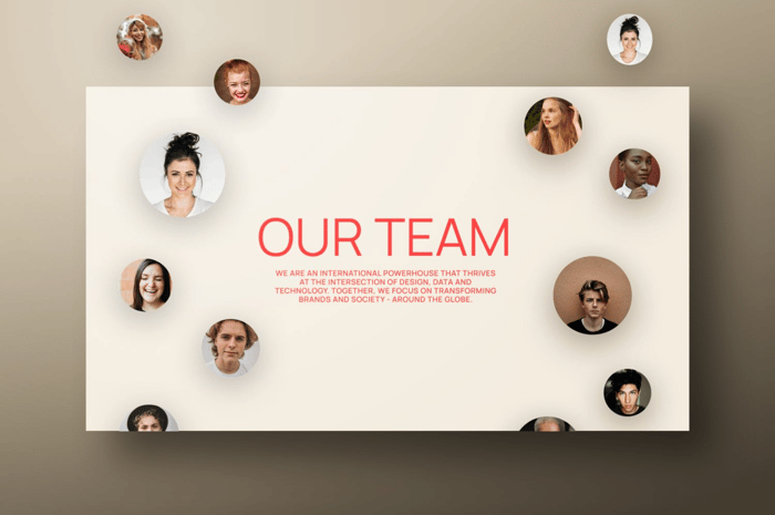 Agency Team Section Scroll Animation - The special thing about this is that we work with a "scroll into view" animation and use only the already predefined animation types from Webflow. This makes it quite easy to animate any element on a website.