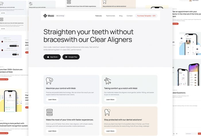 Mobi — Mobile App Landing Page - Mobi is a sleek and modern landing page template designed for mobile app owners and companies. Whether you're launching a new app or seeking to promote your existing one, Mobi is the perfect template to showcase your product's unique features and benefits.