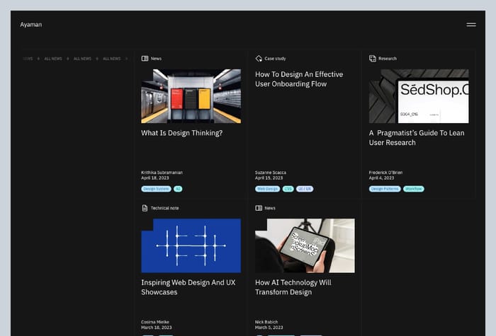 Ayaman — Personal and Small Studio Template - A Framer Template that you can use for both personal and small studio purposes.