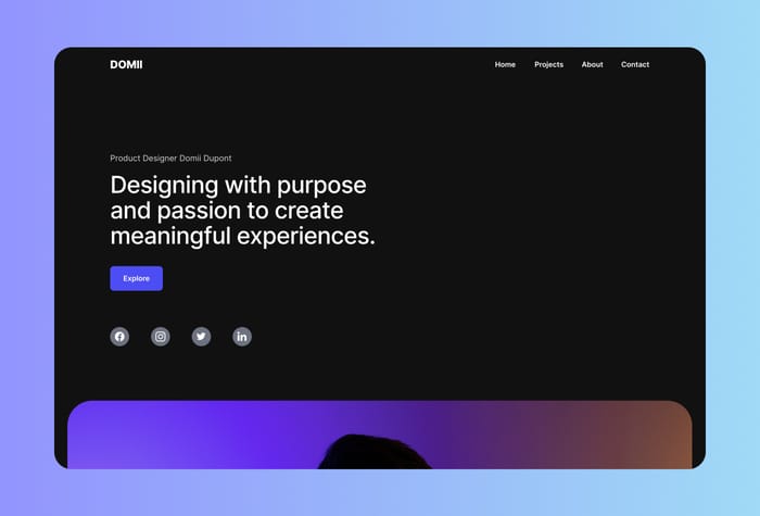 Domii ⏤ Portfolio Template - The Domii Portfolio Template is a sleek and modern design that showcases your work in a professional and elegant way. The dark color scheme provides a bold and sophisticated look, while the clean layout and typography make your portfolio easy to navigate and understand. The template is fully customizable and includes, text styles, scroll effects, CMS for projects, and responsive breakpoints. Whether you're a freelancer, designer, photographer or creative professional, the Domii Portfolio Template is a versatile and effective tool for showcasing your work to potential clients and employers.