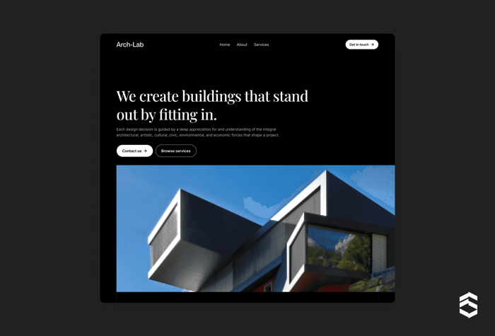 Arch-Lab — Architecture Agency Template - Introducing Arch-Lab: the perfect digital portfolio solution for architecture studios and independent interior designers. Arch-Lab offers a range of custom effects and animations, including scroll transform, to add that extra touch of creativity to your portfolio. This production-ready Framer version is mobile-first and comes with a powerful CMS to help you launch your website at lightning speed.