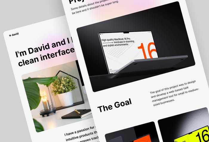 The Badge — Professional portfolio template - The Badge template is an excellent choice for designers who want to present their work in a polished and professional manner.