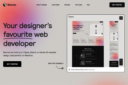 Relume Website Cloneable - After receiving a number of requests to make the timeline on our website cloneable, we’ve decided to release a version of our website for you to clone. 

This new version includes the timeline along with a new way to display your portfolio using a Figma embed. 

We’d love to hear your feedback.

---------

Like this cloneable? 

We've built the world's largest component library and we're excited to release this to the Webflow Community! Simply search from 650+ components, copy with one click and paste them into your Webflow project. 

Get access to Relume Library BETA
-> https://library.relume.io/

Upvote on Product Hunt
-> https://www.producthunt.com/posts/relume-library