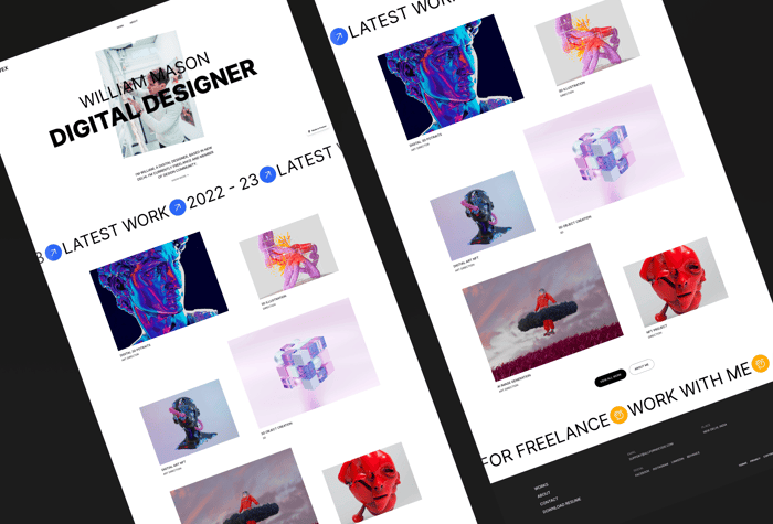 Xyvex — Portfolio Template - Professional Portfolio Template for Displaying Work with Minimalist Design
