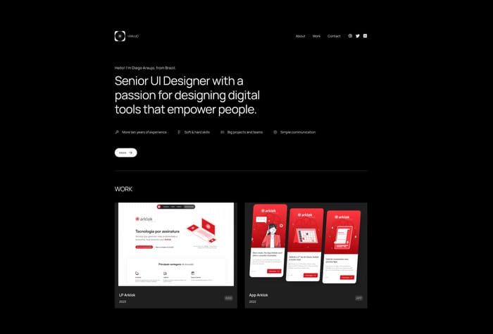 DAP Folio - Portfolio for UI/UX Designer
