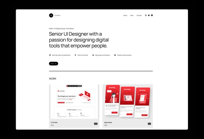 DAP Folio - Portfolio for UI/UX Designer